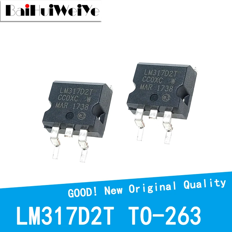 

10 шт./лот LM317D2T LM317D LM317 TO-263 новый оригинальный IC чип MOSFET MOSFT TO263 Трехконтактный регулятор напряжения