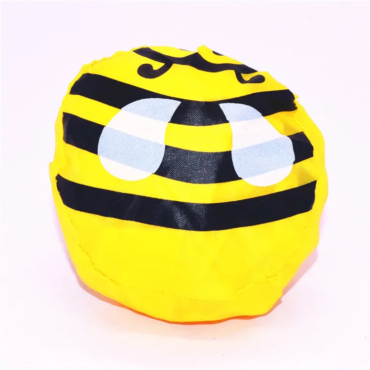 bee Складная сумка для покупок в форме кошки, милые животные, экологичный подарок для дам, складная многоразовая сумка-тоут, переносная Дорожная сумка на плечо - Цвет: bee