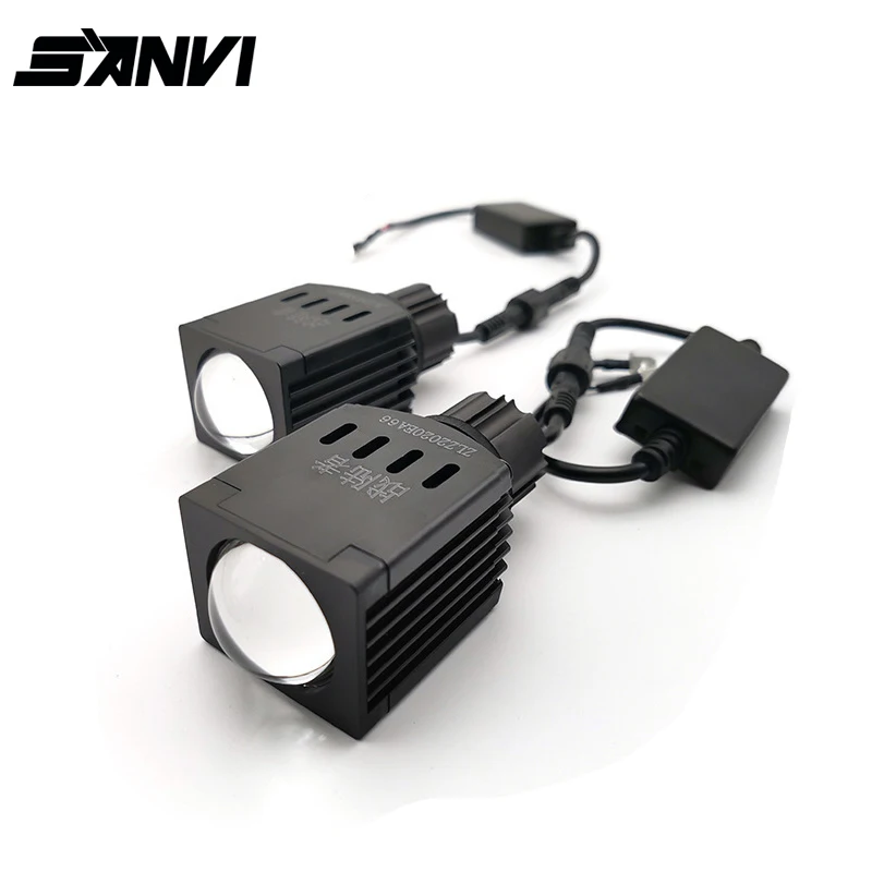 SANVI 2 шт. дальнего света светодиодный объектив проектора головной светильник 12V 12W