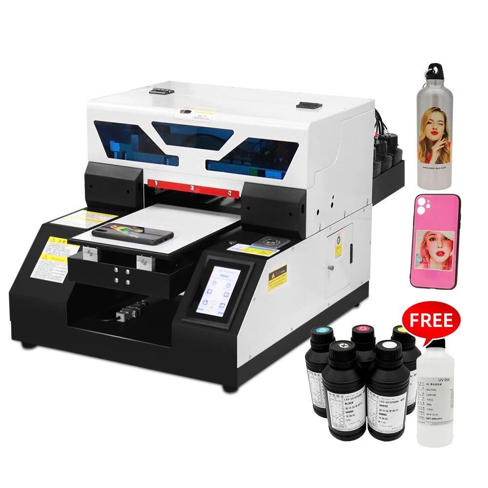 

Automatic A4 UV Flatbed Printer a4 uv printer with RIP9.03 Software for Phone case bottle acrylic metal A4 UV Printing Machine