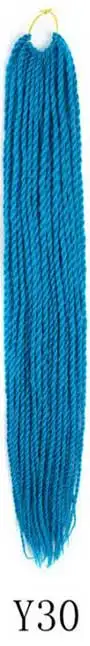 Qphair Ombre Сенегальские вьющиеся волосы крючком косы 24 дюйма 30 корней/упаковка синтетические плетеные волосы для женщин черные кроличьи волосы - Цвет: y30