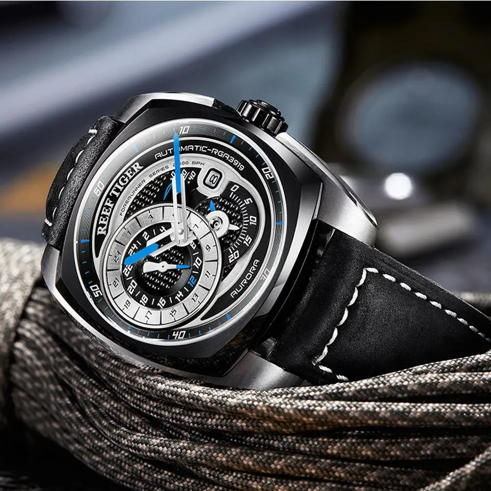 Часы наручные мужские автоматические водонепроницаемые спортивные