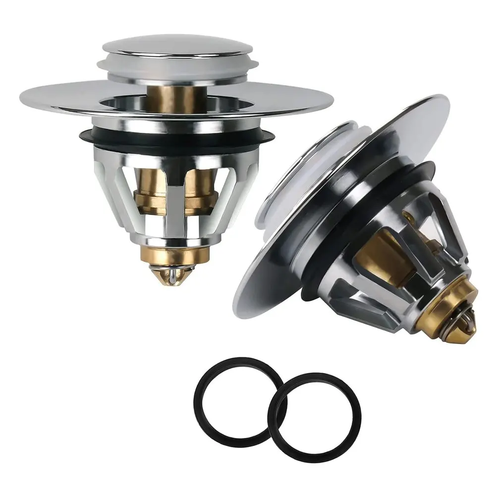 

New Stainless Steel Drain Filter Pop-Up Water Filter Home Bathtub Basin Sink Drain Basket Stopper Hair Catcher Kitchen Tools