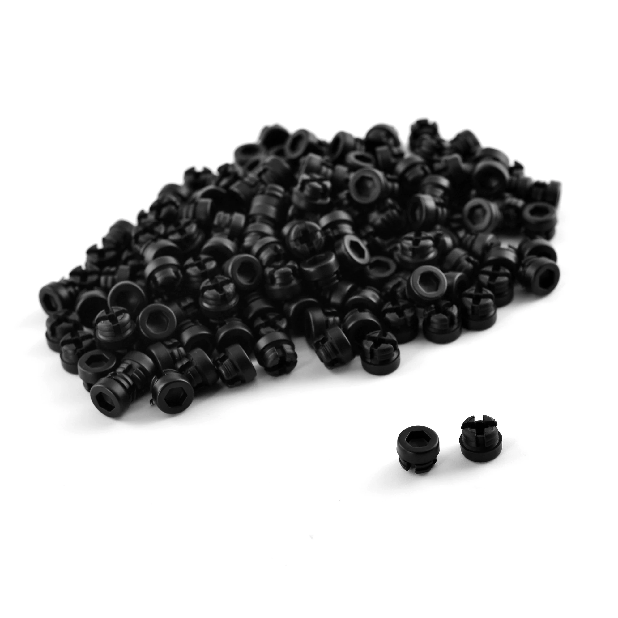 

100pcs Matte Black Wheel Rivets Nuts Lip Decorative Nail For Car Rims