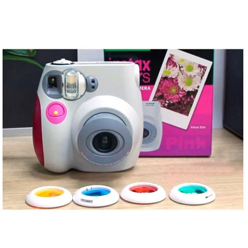 Цветная видеокамера фильтр для объектива Polaroid Fujifilm Instax Mini 9 8 7S KT 4 шт./6 шт. |