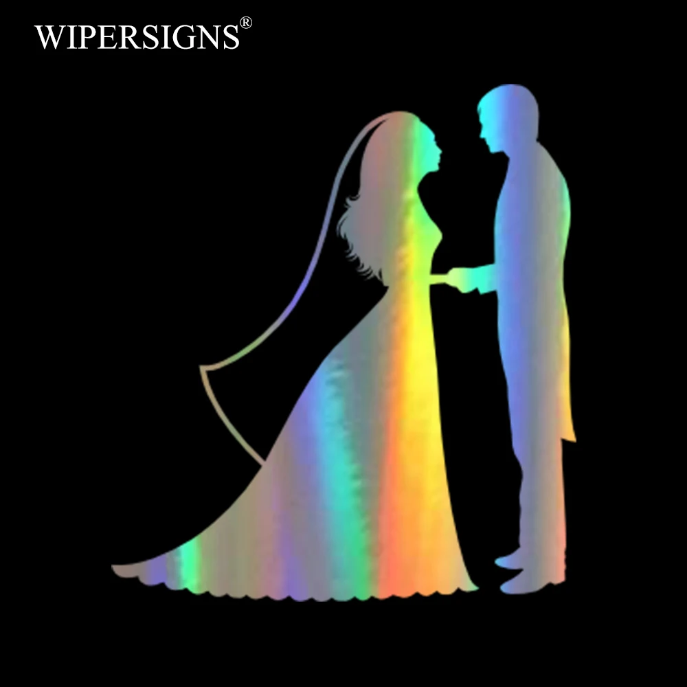 WIPERSIGNS Свадебные автомобильные наклейки на бампер и автомобильный Стайлинг