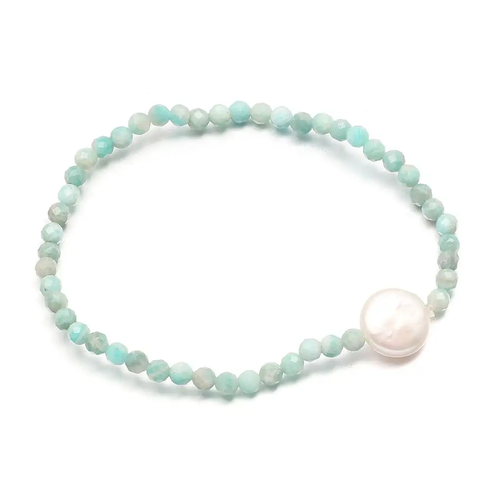 Женский браслет ручной работы из натурального камня минимализм Дружба Цепочка