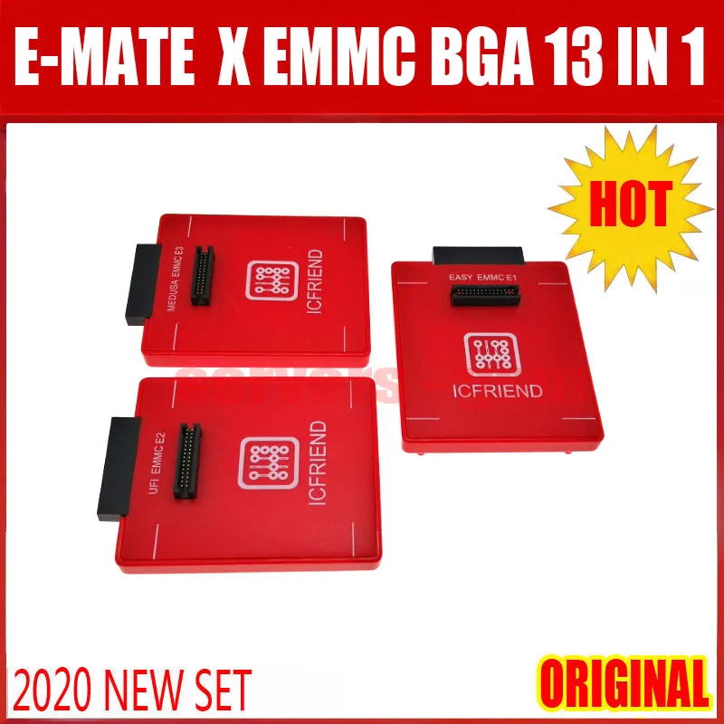 Новинка 2021 высокоскоростная фотография EMMC / ICs BGA 13 в 1 поддержка eMMc BGA100/136/153/162/168/221