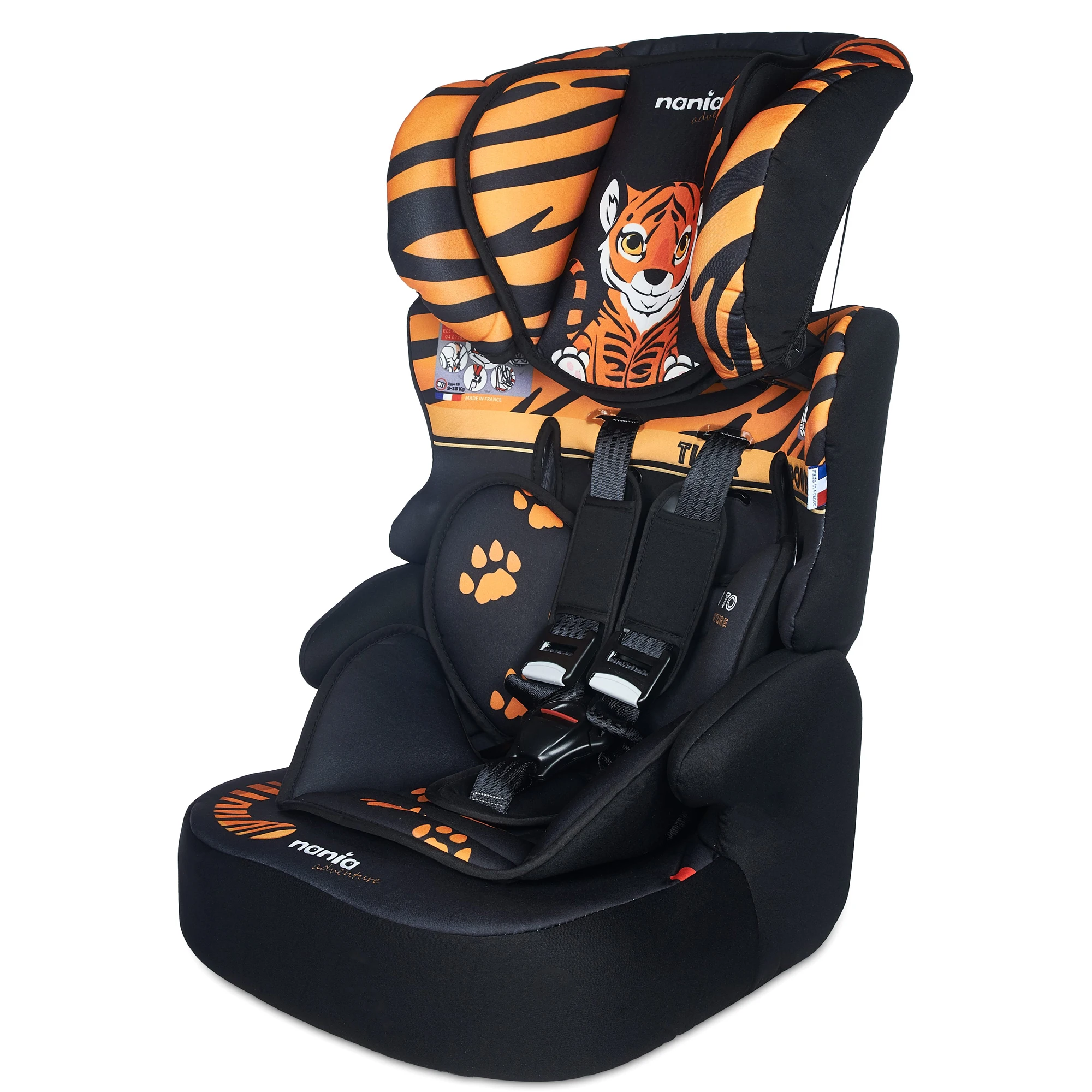 Автокресло Nania BELINE SP ANIMALS TIGER для детей группы 1/2/3|Детские автокресла| |