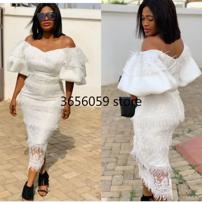 Африканские платья для женщин белое рождественское облегающее платье Дашики