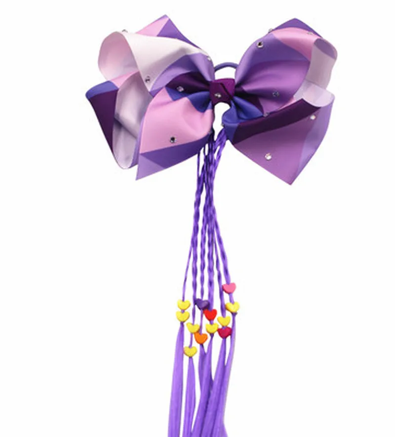 Волосы ленты бантики для волос детей юбка пачка девочек радужных цветов с бантом