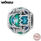 WOSTU, Стерлинговое Серебро 925 пробы, оригинал, Ретро стиль, амулеты для рук, бусины, подходят для DIY браслетов, браслет для женщин, ювелирное изделие, FNC565