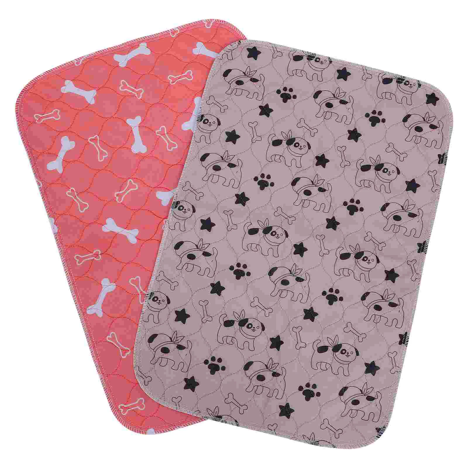 

2 Pcs Washable Dog Pee Pads Reusable Pee Pad Waterproof Puppy Potty Training Pad