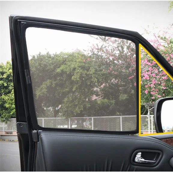 UV Protection Sun Visor Mesh Visor Shield Car sun block Car curtains For Nissan Patrol Y62 Armada 2013-2019Accessories