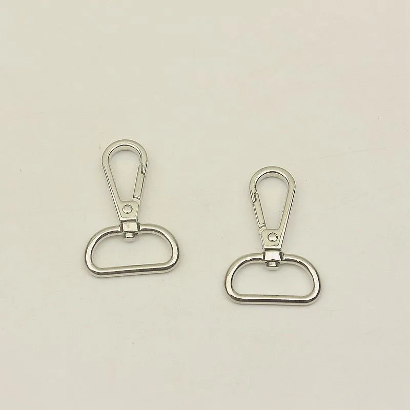 30Pcs Snap Hooks Silver Gold Gunmetal Luggage Bag Metal Buckles KeyChain Dog Collar Lobster Clasp Hook DIY Hardware Accessories