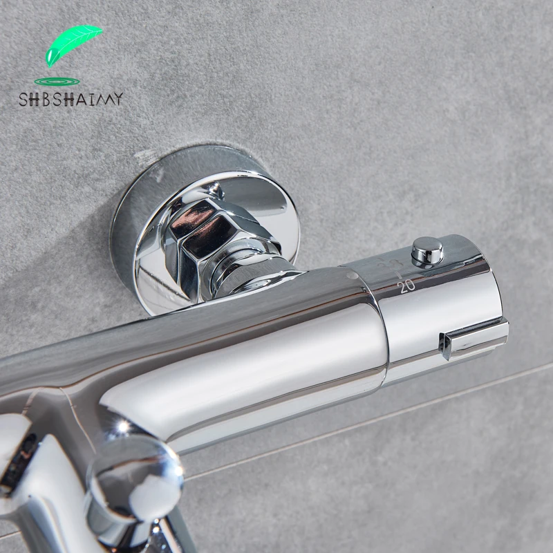 Термостатический смеситель для душа смесительный клапан ванной комнаты Длинный