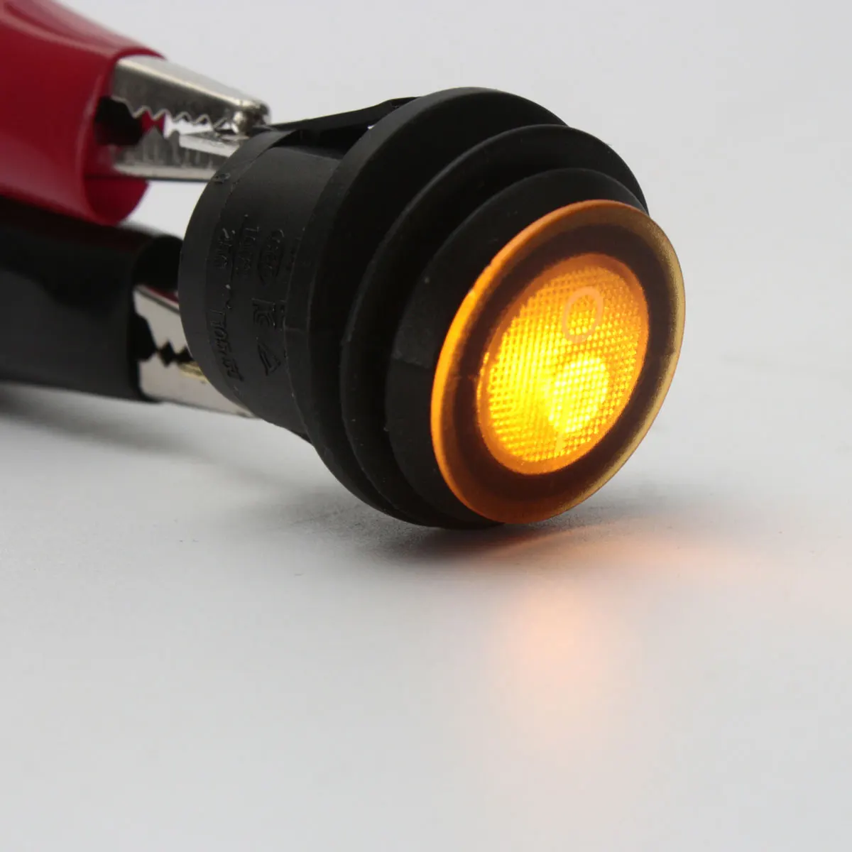 1/2/6x12 V/24 V автомобиль Лодка Круглый светодиодный кулисный переключатель кнопка вкл/выкл SPST красные, синие зеленый желтый кулисный переключатель Водонепроницаемый