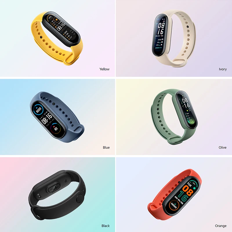 For Xiaomi Mi Smart Band 6 5 4 3 strap watchband Bracelet Replacement Sport Wrist Color TPU Wristband Bracelet Mi band 6 strap images - 6