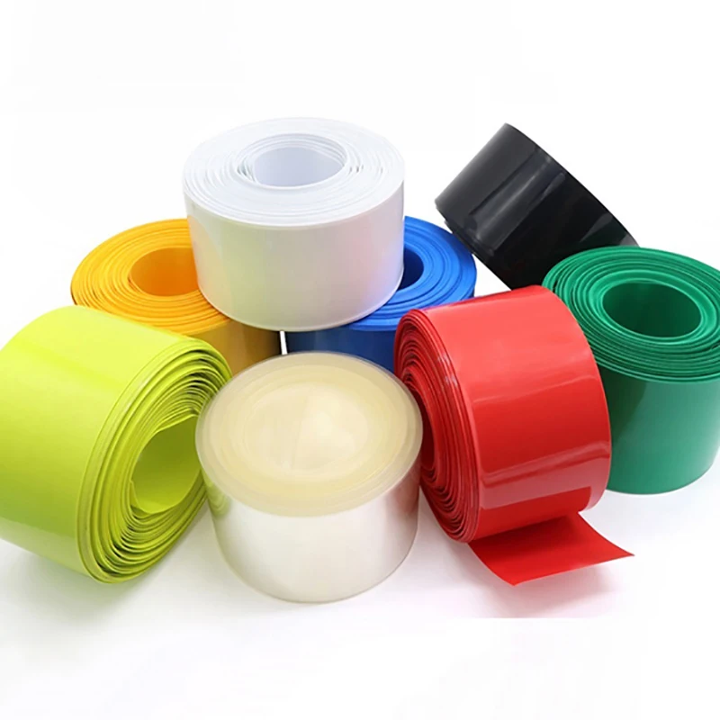 

Flat Width 75mm PVC Heat Shrink Tube Battery Sleeve Φ48mm Battery Holster Outer Skin Pack Colour Select