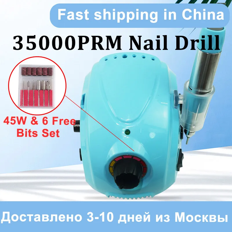 Máquina de Broca do Prego Aparelho para Manicure Elétrica Manicure Cortadores Pedicure Unhas Ferramentas Arquivo Roteador 45w 35000rpm Pro