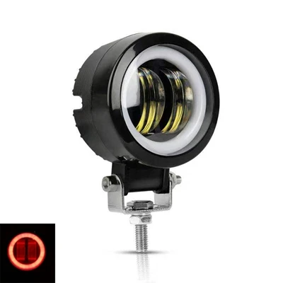 1pcs Round R Yait 20 Вт 3 дюйма водонепроницаемый IP67 Halo кольцевой рабочий светильник светодиодный светильник бар точечный луч для работы вождения внедорожная лодка автомобиль тягач - Цвет: 1pcs Round R
