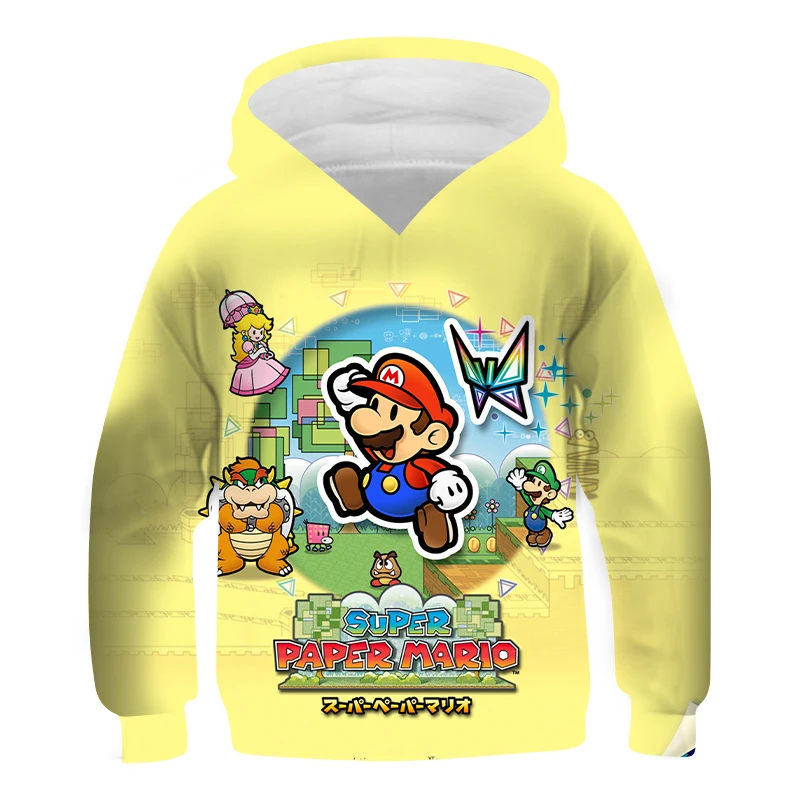 

3D printed children's hoodie cartoon fun animation sweatshirt boys and girls hoodie pullover fashion Harajuku children's top