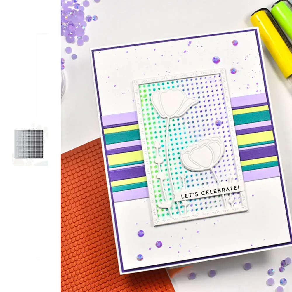 

Beautiful psychedelic background Variety of Square Gradient Printing Decoration Metal Cutting Dies And Stamp DIY Scrapbooking