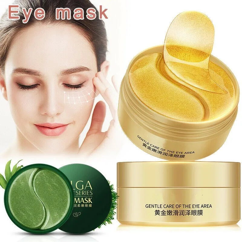 60 шт. натуральные анти пышные маски для глаз коллагеновые патчи увлажняющий