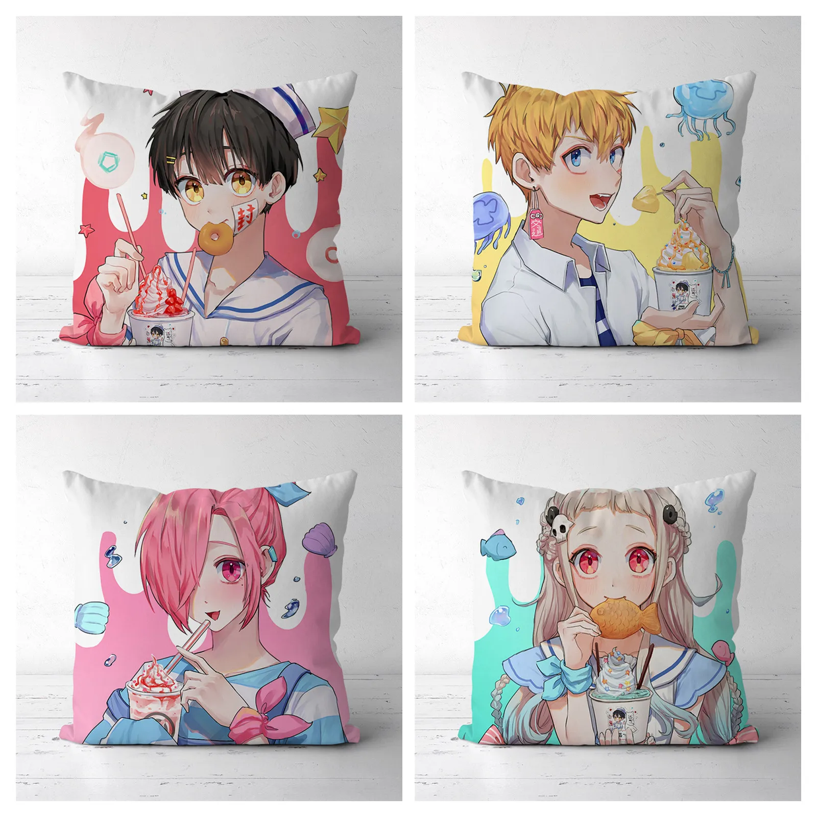 

Jibaku Shounen Hanako-kun Two Sides Decor Pillow Cushion Case Cover