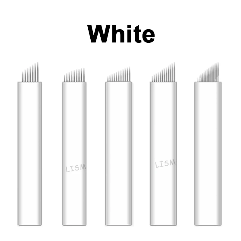 0.16mm 18U NanoBlades Microblading Needles 50pcs Permanent Makeup Eyebrow Tattoo Needle Blade For Microblade 3D Embroidery Pen