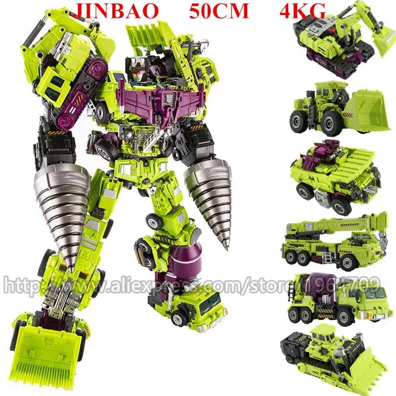 JINBAO NBK 6 в 1 большой Опустошитель Predaking Трансформационные игрушки мальчик робот автомобиль ко G1Trucks модель аниме фигурка игрушка для детей и взрослых