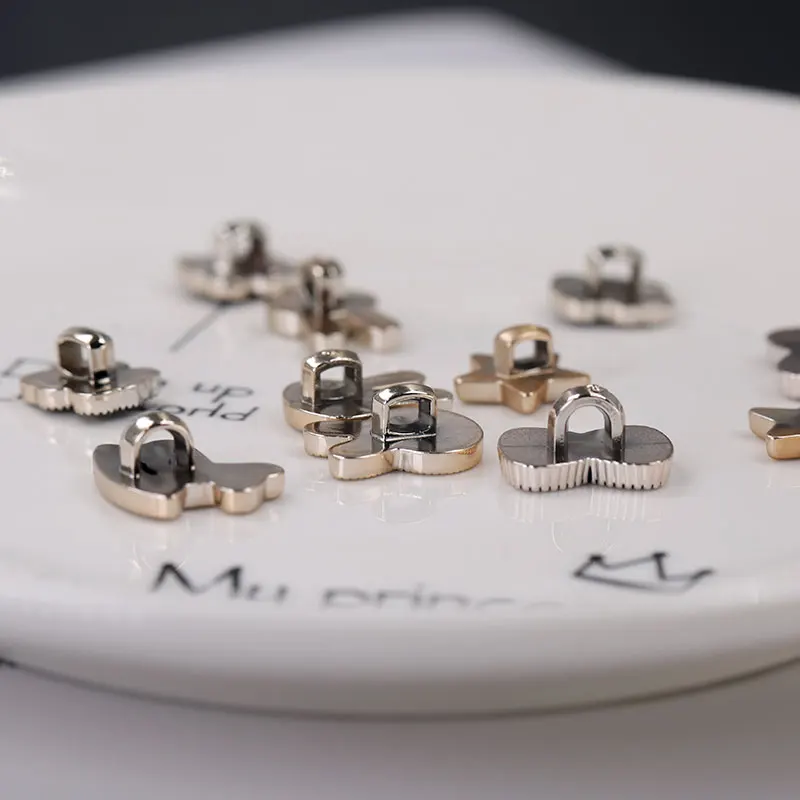 Женская рубашка кнопка для одежды хвостовик черный милый мультфильм пластиковые