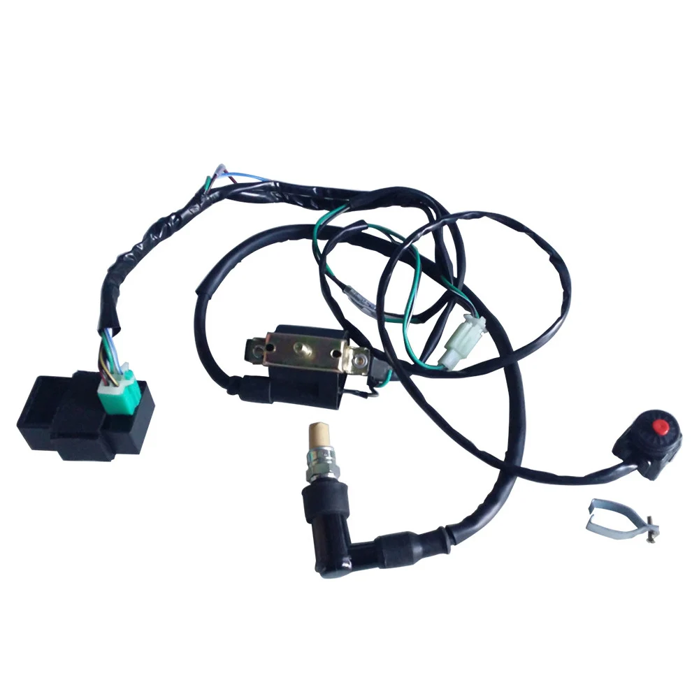 Kill Switch 5 pin CDI Ignition Wire Coil Spark Plug For 50cc-140cc Pit Dirt Quad Bike ATV Buggy | Автомобили и мотоциклы