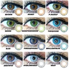 Американский Заказ, 4 пары, быстрая доставка, Классические контактные линзы с 3 оттенками, цветные контактные линзы