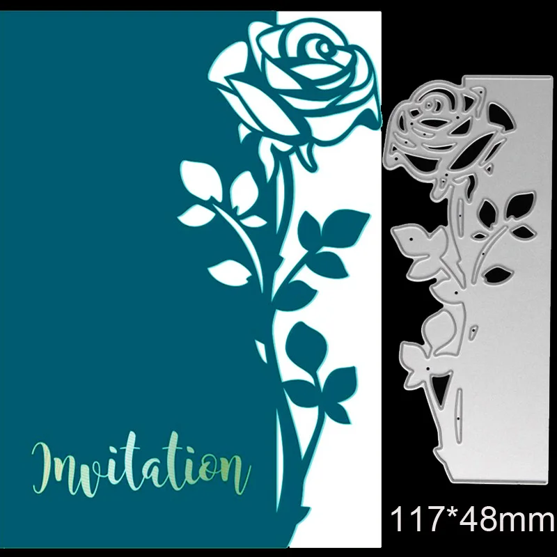 Металлические Вырубные штампы в виде розы цветы Новинка 2018 для рукоделия