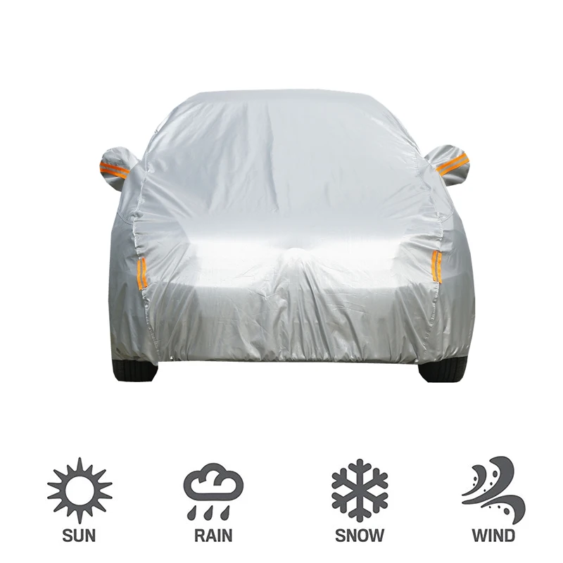

Exterior Car Cover Outdoor Protection Full Car Covers Snow Cover Sunshade Waterproof Dustproof Universal for Hatchback Sedan SUV