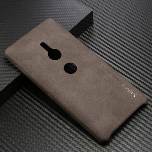 coffee case Для sony Xperia XZ2 XZ2 Compact X-level Винтажный чехол для телефона из искусственной кожи для Xperia XA2 XA2 Ultra XA2 Plus XA3 XA3 Ultra чехол - Цвет: coffee case
