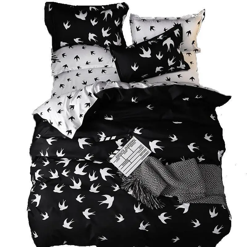 Удобные комплекты постельного белья из белого мрамора набор пододеяльников 3 шт.