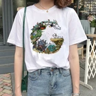 Футболка totoro Spirit Away, женская футболка с японским мультяшным аниме, одежда Миядзаки Хаяо, Милая футболка для девушек