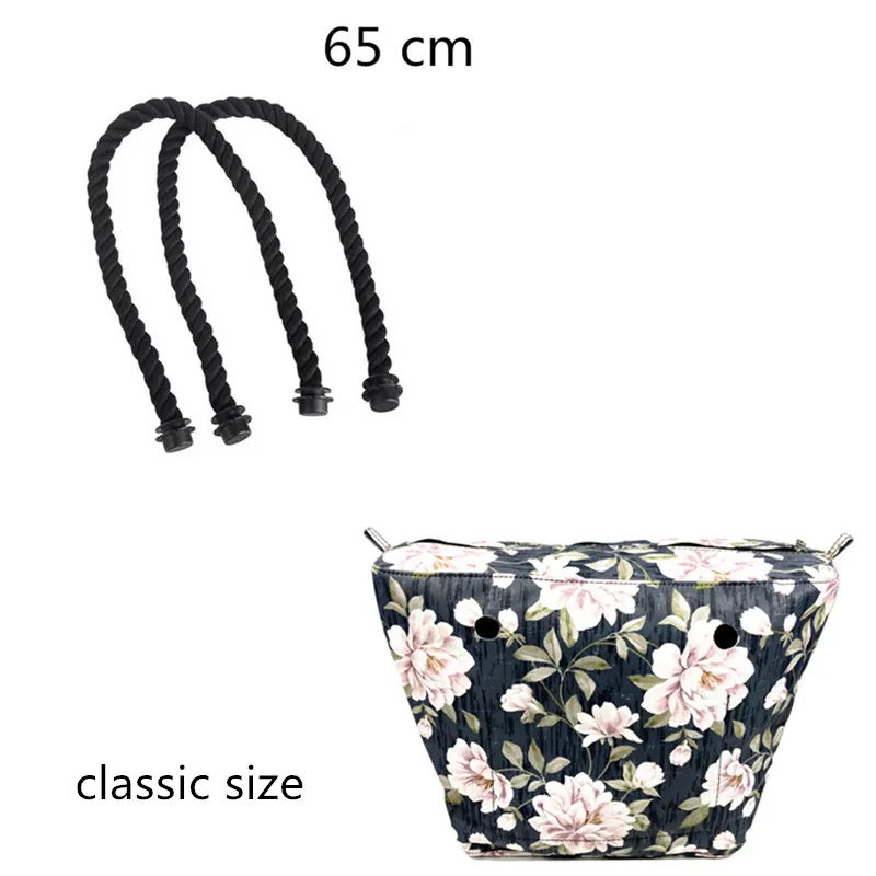 1 pcs new black canvas flower bag inner lining for obag 2020