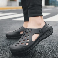 cheap 2021 new men summer shoes slip on clogs water sandals breathable light jogging sneakers beach slippers sandalias