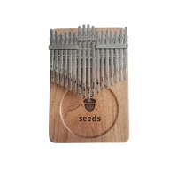 seeds pisces kalimba 34 keys xylophone black walnut acacia double layer beginner thumb finger piano keyboard musical instrument