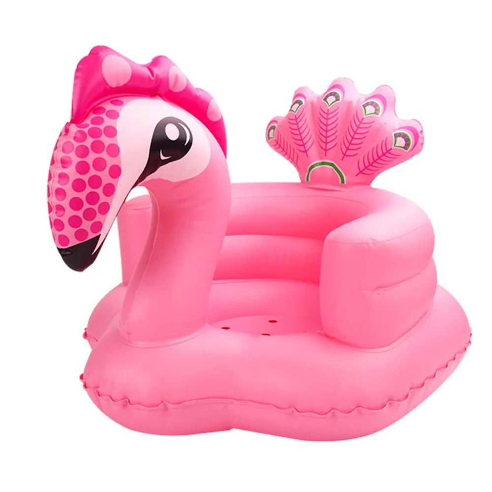 

Baby Seat Chair Inflatable Sofa Dining Pushchair PVC Pink Green Bath Seats Infant Portable Play Game Mat Sofas Learn Stool