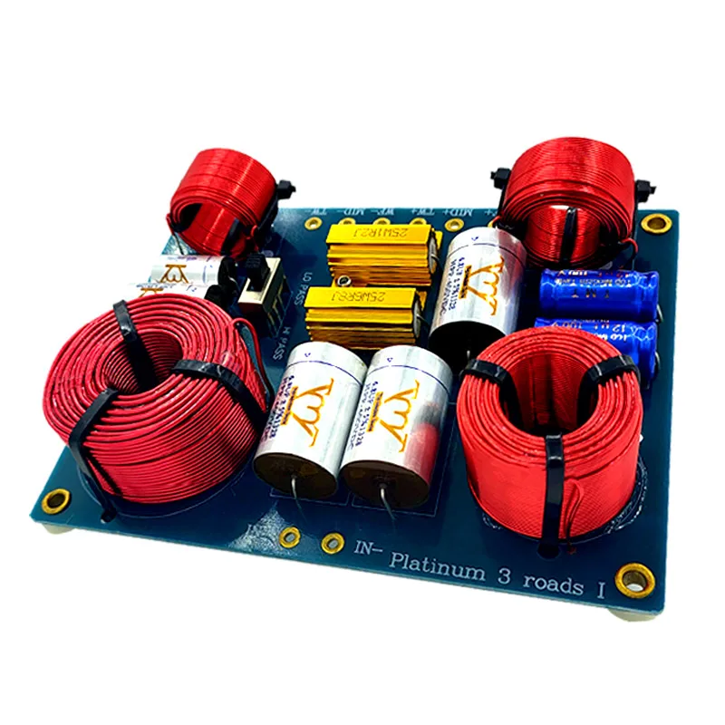 

1 шт. 3-сторонний HiFi аудио тройной бас 3 единицы кроссовер динамик Частотный разделитель стерео книжная полка динамик кроссовер фильтры