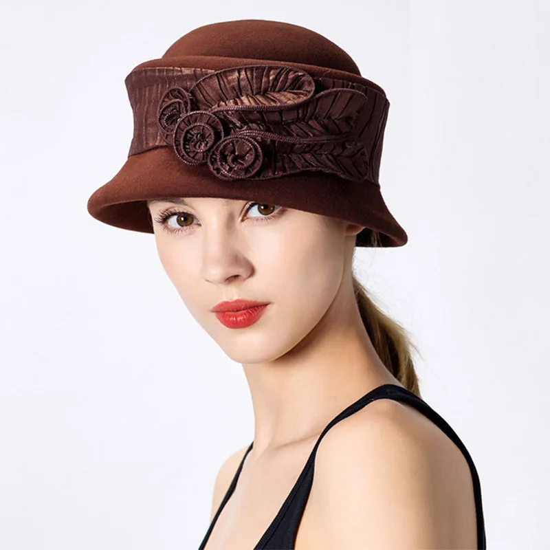 Claasical Coffee толстая женская шапка Женская Цветочная шляпа теплая защита для ушей
