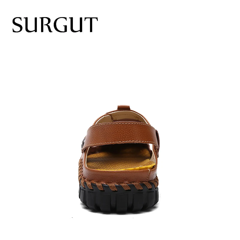 SURGUT/Новинка Модные летние классические пляжные дышащие мужские сандалии Мужские