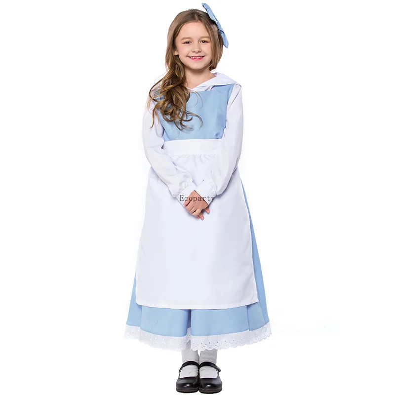 

50 девушек Красавица и Чудовище Белль белая синяя фотосессия Косплей Костюм Аниме одежда принц Костюм для мальчиков Дети