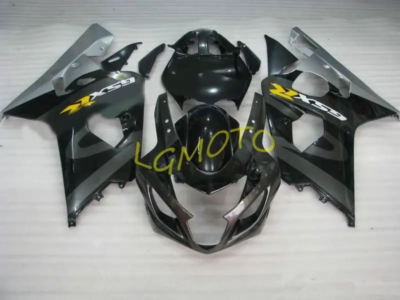 

Injection motorycle silver black Fairing For SUZUKI GSX R600 R750 GSXR600 bodywork GSXR 600 750 04 05 GSXR750 K4 04 05 2004 2005