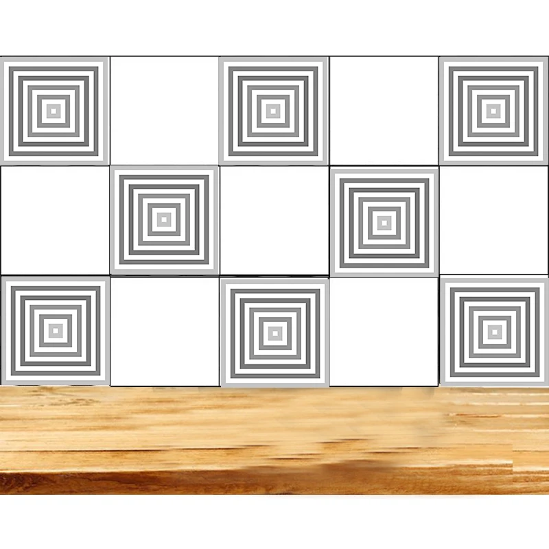 Настенные Стикеры для кухни водонепроницаемые наклейки на плитку ретро-стикеры