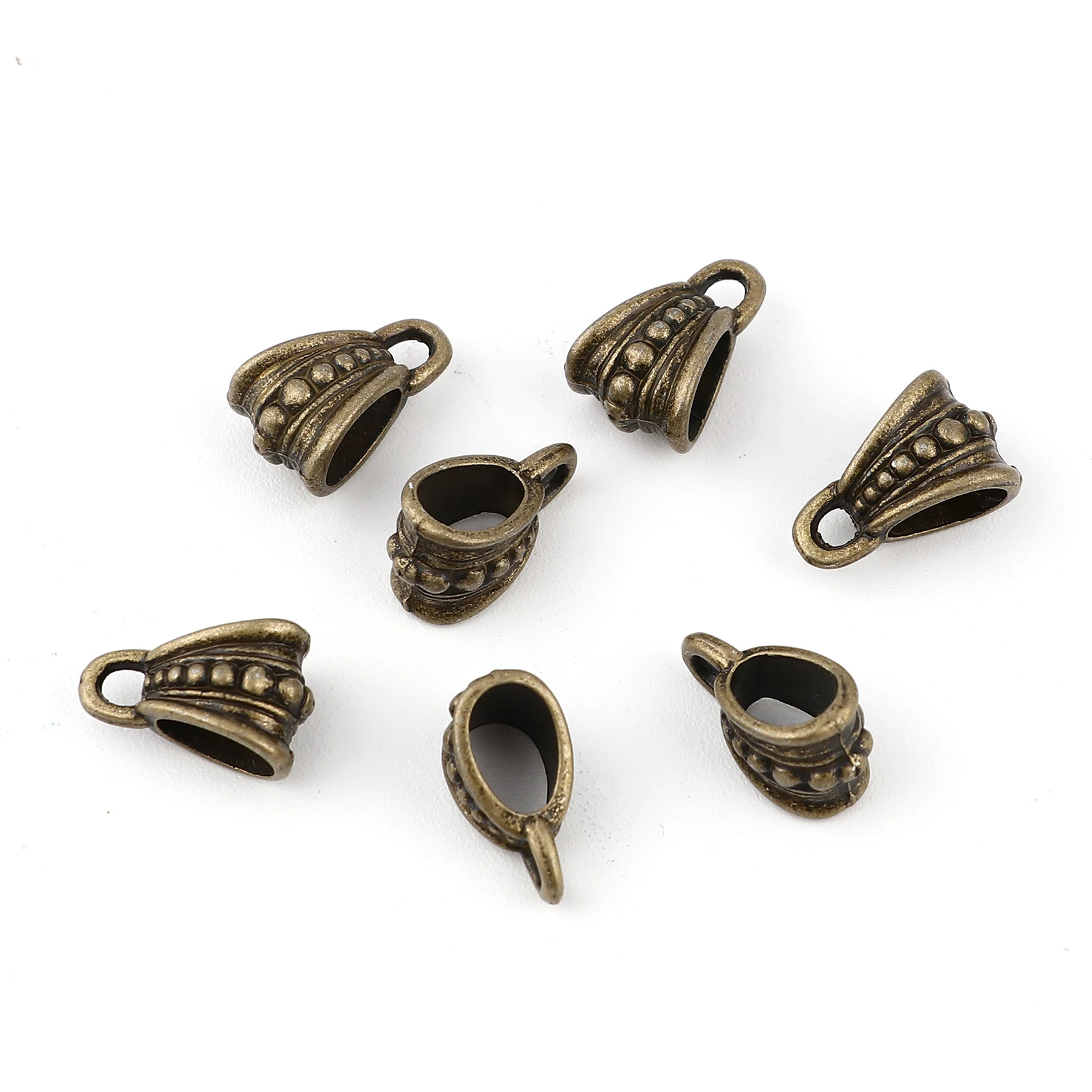 

DoreenBeads European Style Bail Beads Handbag Antique Bronze Color Metal Charms DIY Making Jewelry Findings 15mmx10mm,100PCs